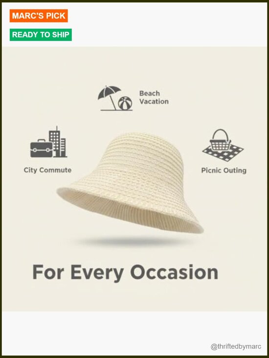 Foldable Wide Brim Sun Hat - Lightweight Packable Beach Hat main image 5